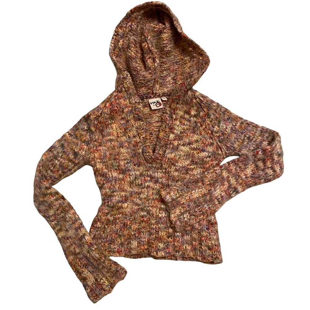 90s 00s BKE denim wool blend sweater hoodie